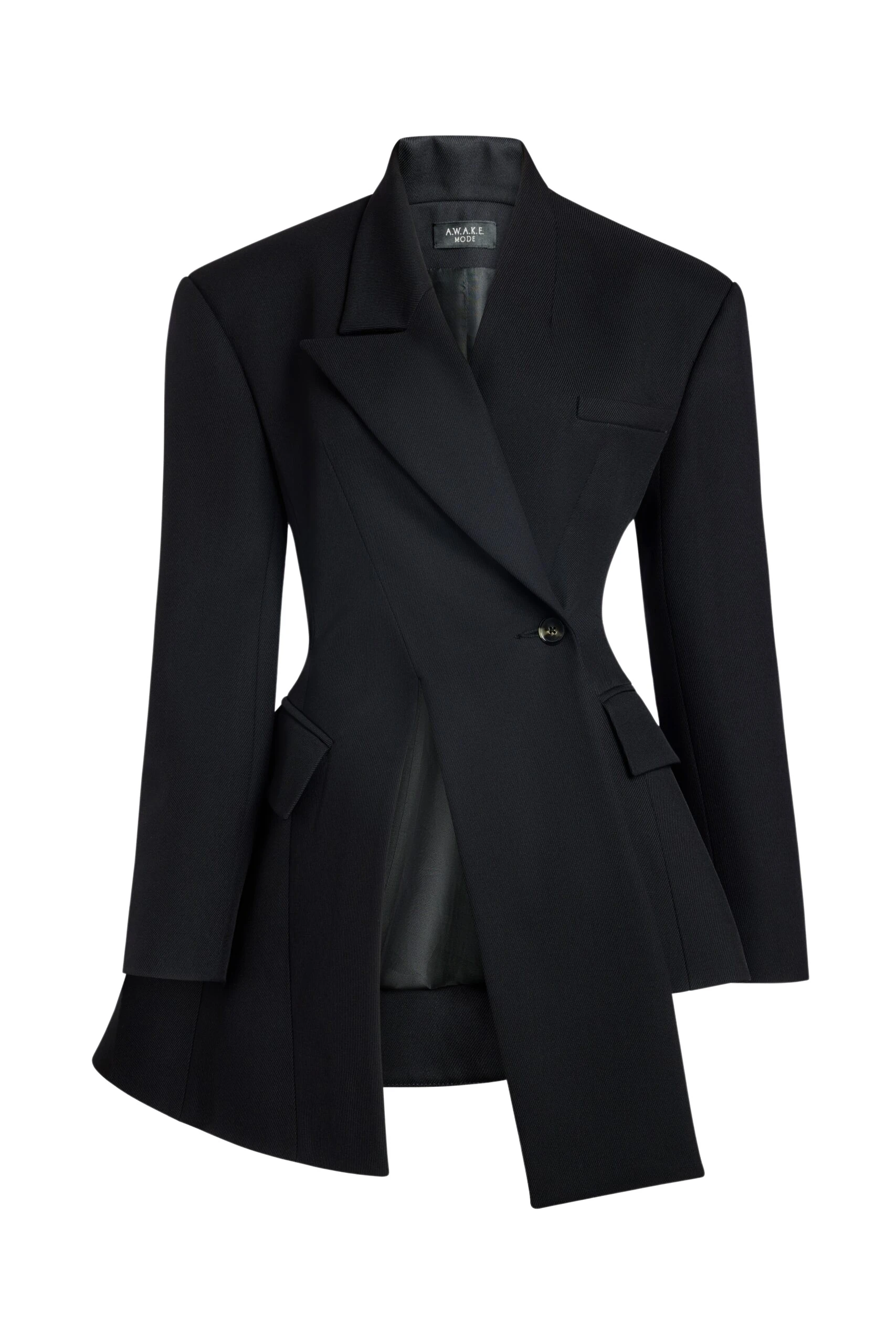 Awake Mode Asymmetric Volume-Contrast Jacket Dark Navy