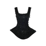 Awake Mode Basque Ballerina Top Black