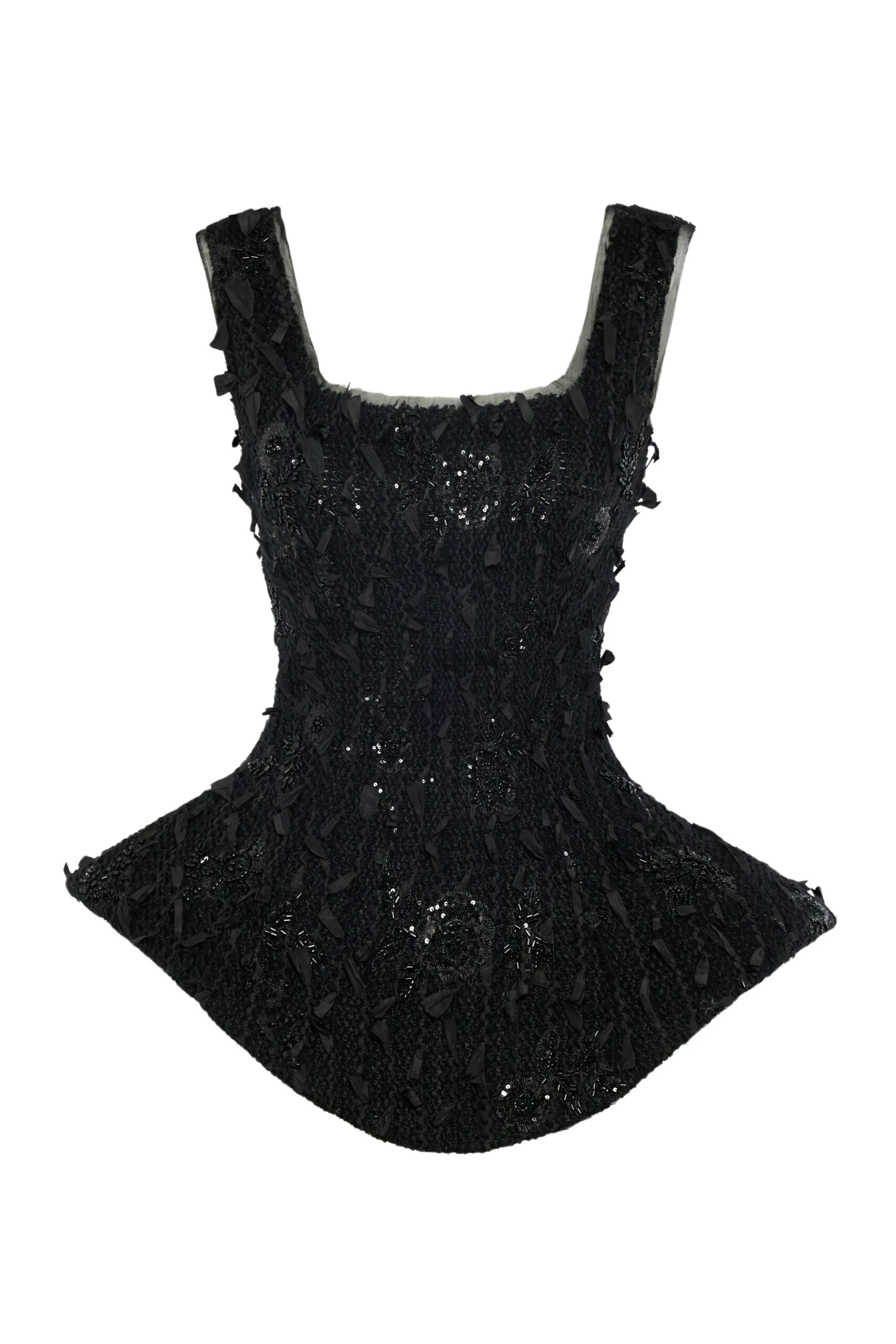 Awake Mode Basque Ballerina Top Black