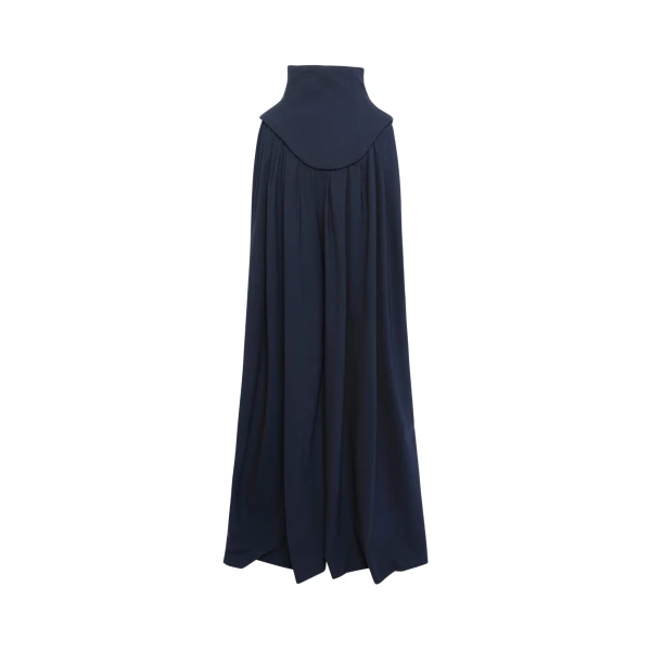 Awake Mode Basque Pleated Trousers Navy