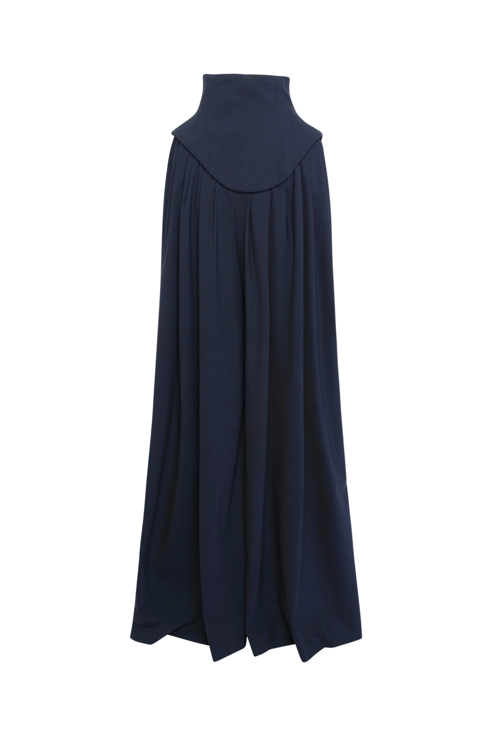 Awake Mode Basque Pleated Trousers Navy
