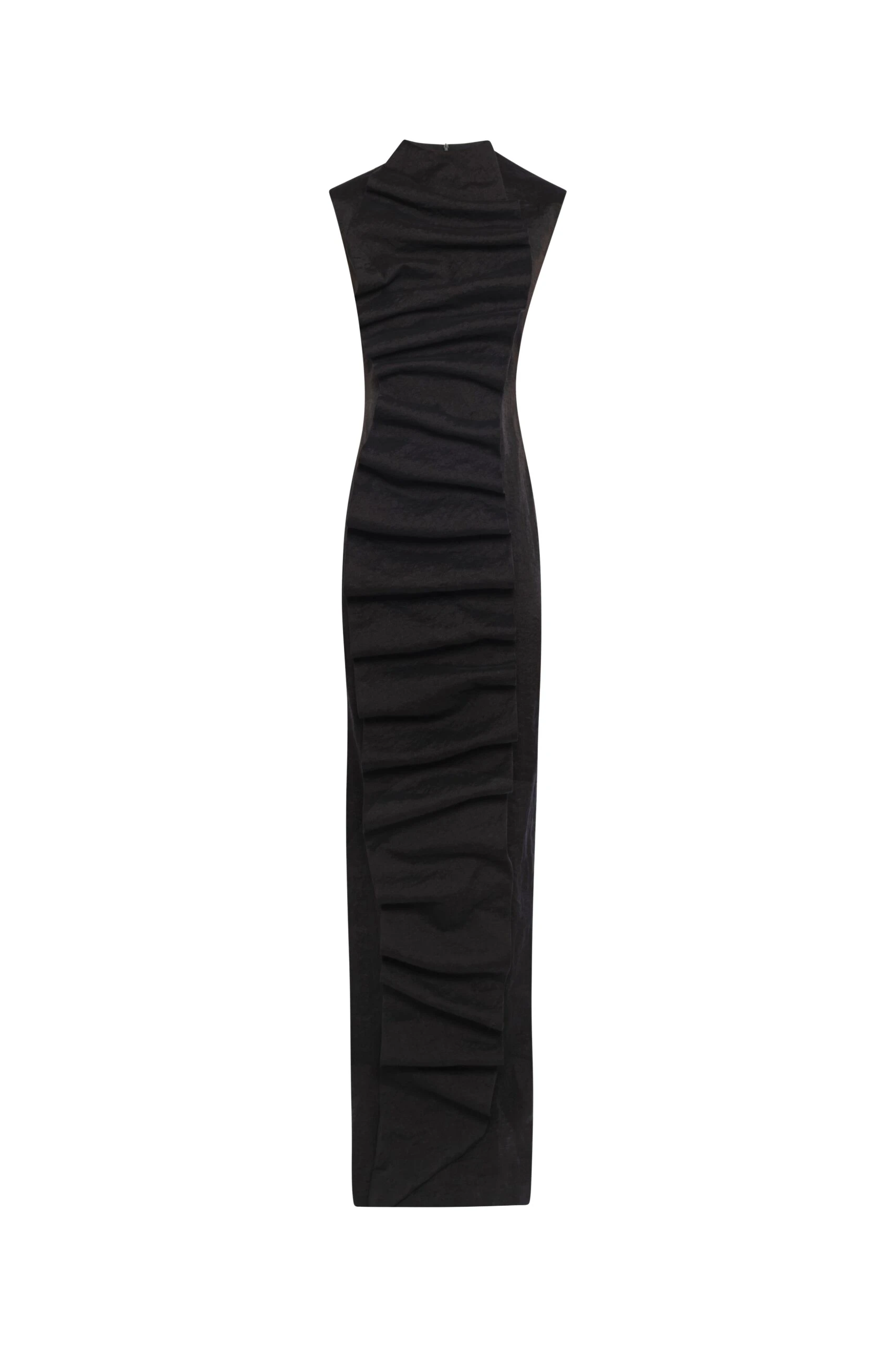 Awake Mode Bib-Front Maxi Dress Black