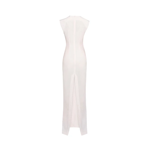 Awake Mode Bib-Front Maxi Dress Pale Pink, view 5