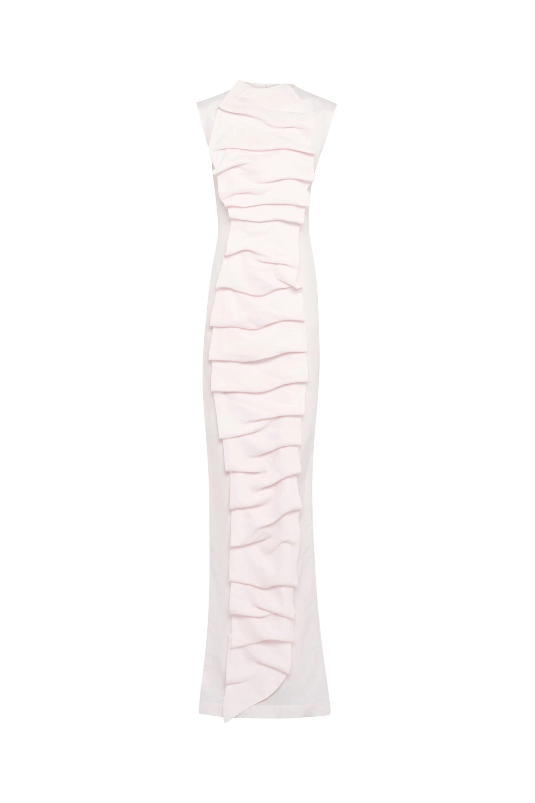 Awake Mode Bib-Front Maxi Dress Pale Pink