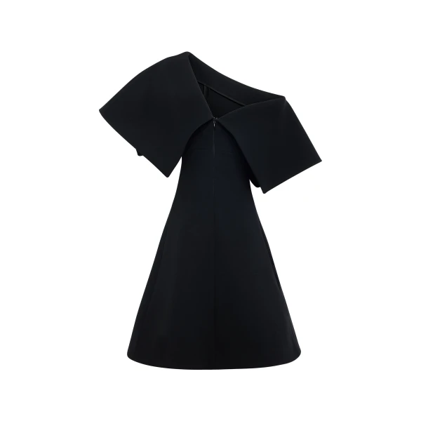 Awake Mode Big Collar Dress Black, view 4