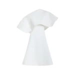 Awake Mode Big Collar Dress White
