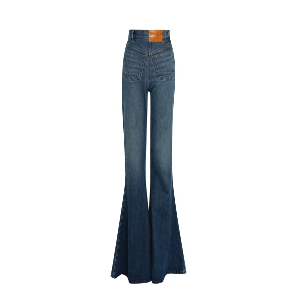 Awake Mode Flared Mirror Jeans Classic Blue Wash