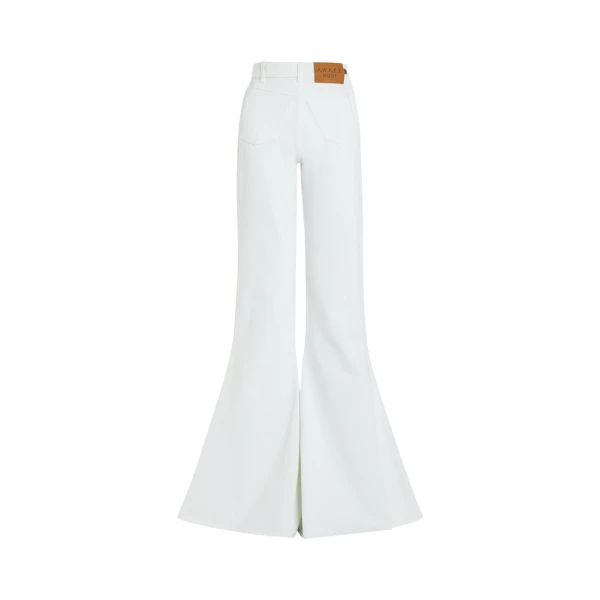 Awake Mode Flared Mirror Jeans White