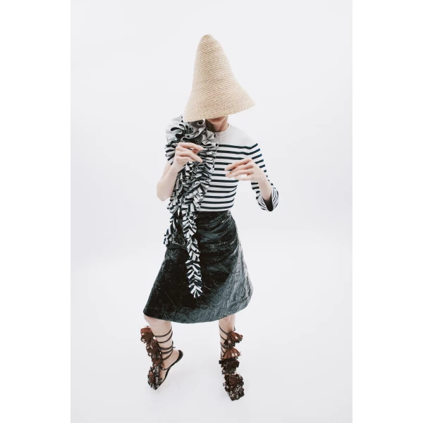 Awake Mode Knee-Length A-Line Skirt Black, view 2
