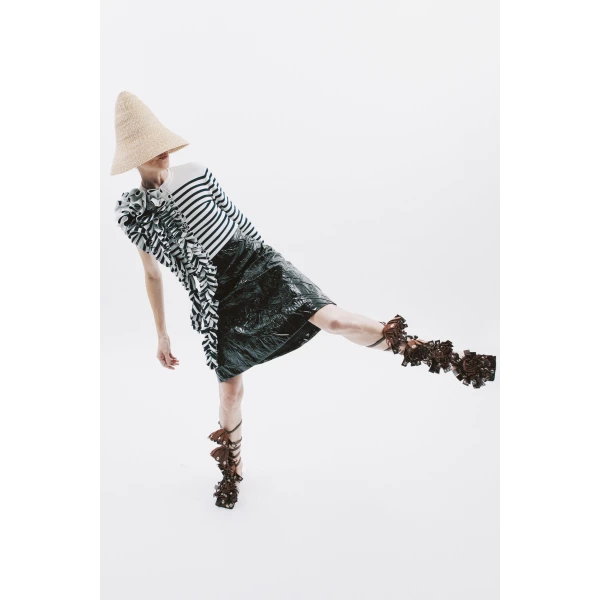 Awake Mode Knee-Length A-Line Skirt Black, view 4