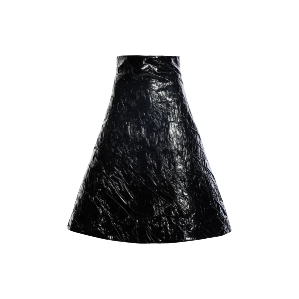 Awake Mode Knee-Length A-Line Skirt Black