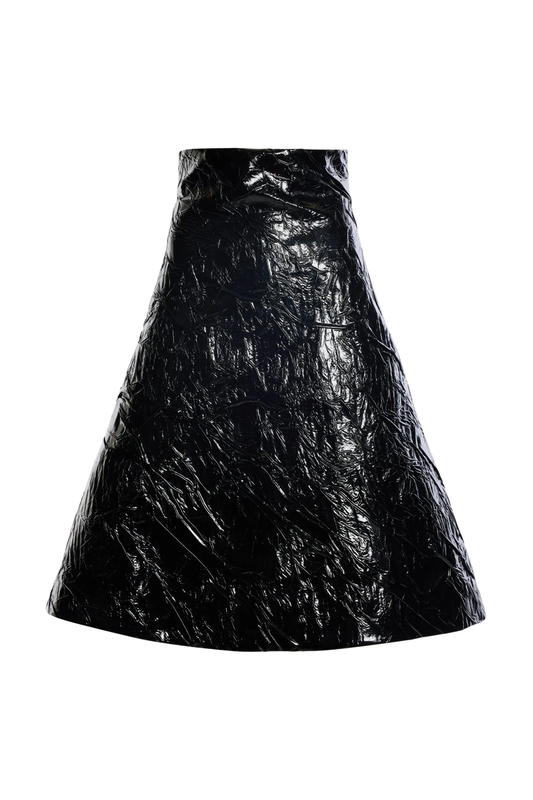 Awake Mode Knee-Length A-Line Skirt Black