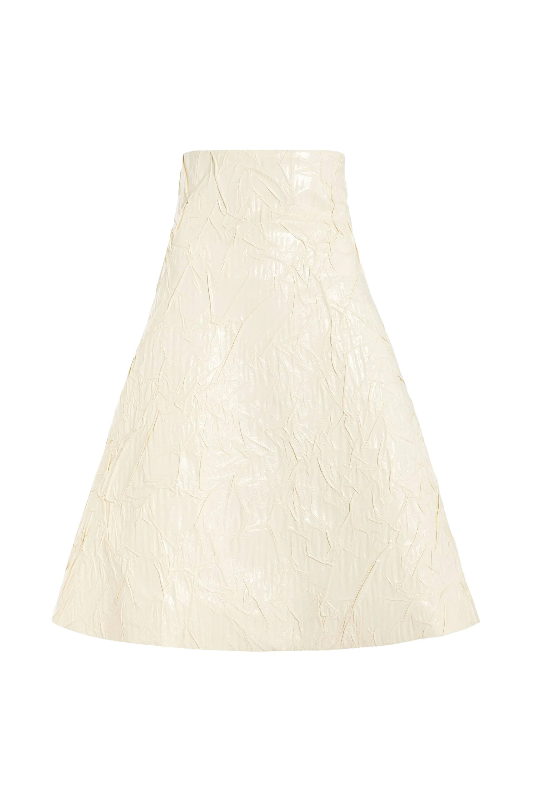 Awake Mode Knee-Length A-Line Skirt Ecru