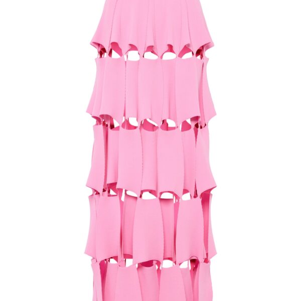 Awake Mode Knitted Multi Trapeze Skirt Pink, view 5