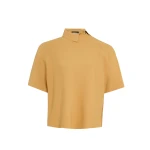 Awake Mode Knitted Rugby Top Camel