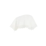 Awake Mode Lace Trimmed Big Collar Top Off White