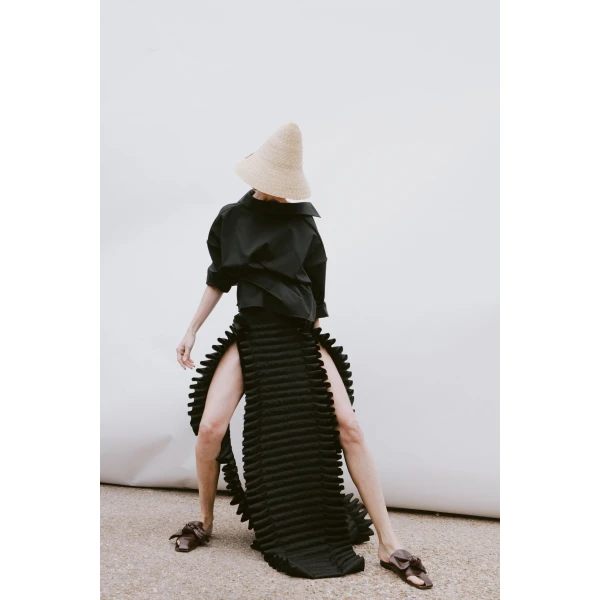 Awake Mode Laminary Skirt Black, view 3