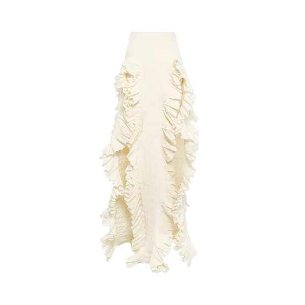 Awake Mode Laminary Skirt Off White