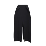 Awake Mode Long Hip Panelled Skirt Black