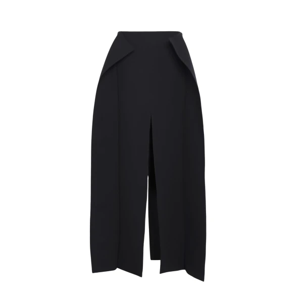 Awake Mode Long Hip Panelled Skirt Black