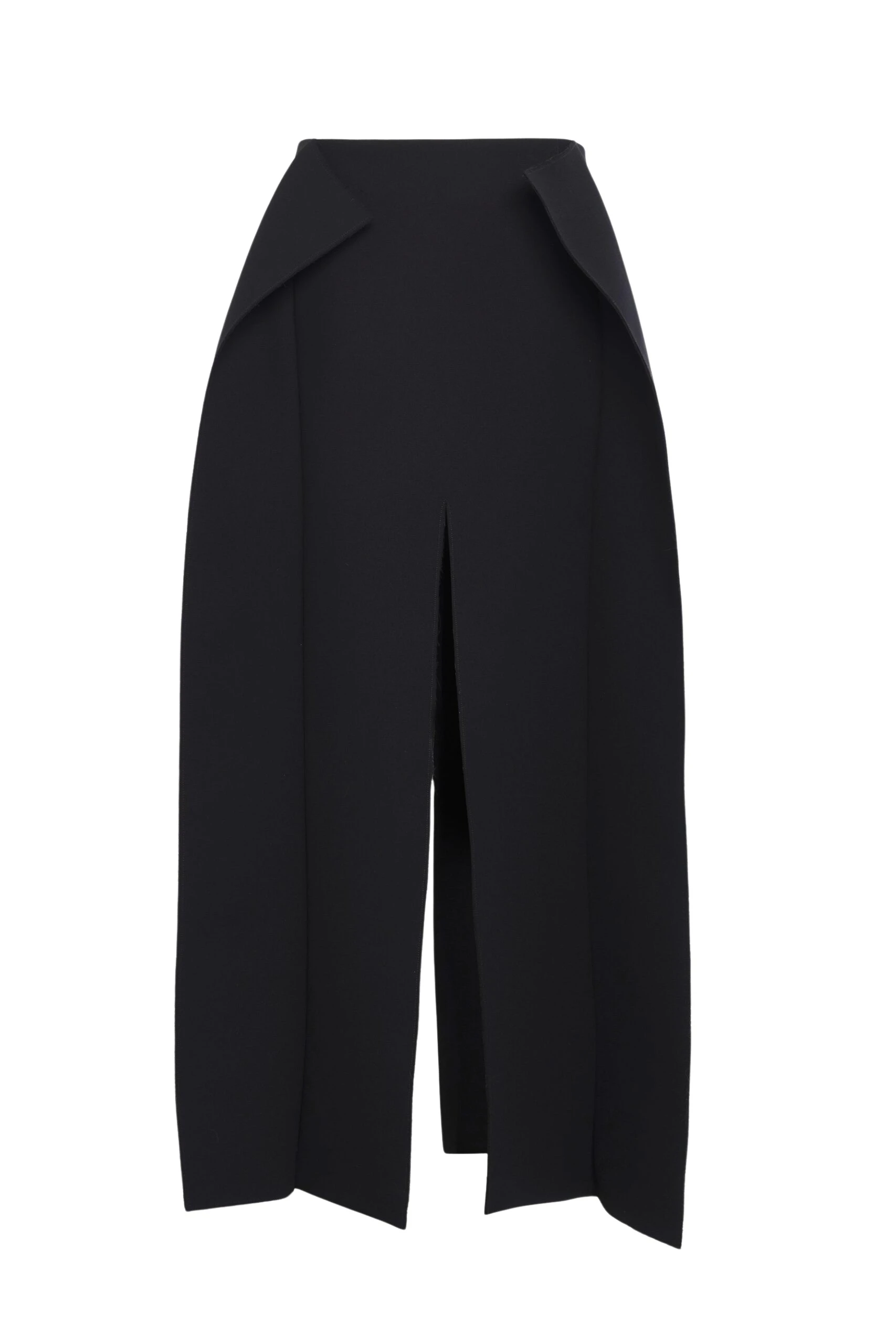 Awake Mode Long Hip Panelled Skirt Black