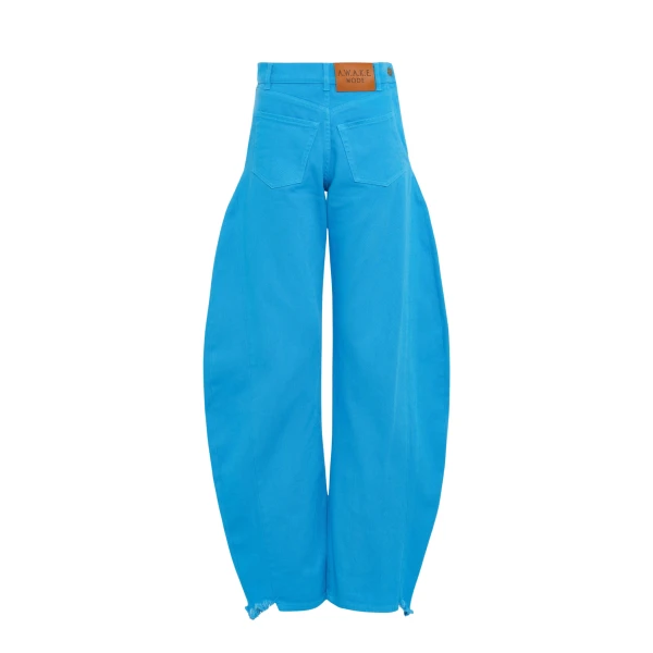 Awake Mode Mirror Jeans With Side Inserts Bright Blue