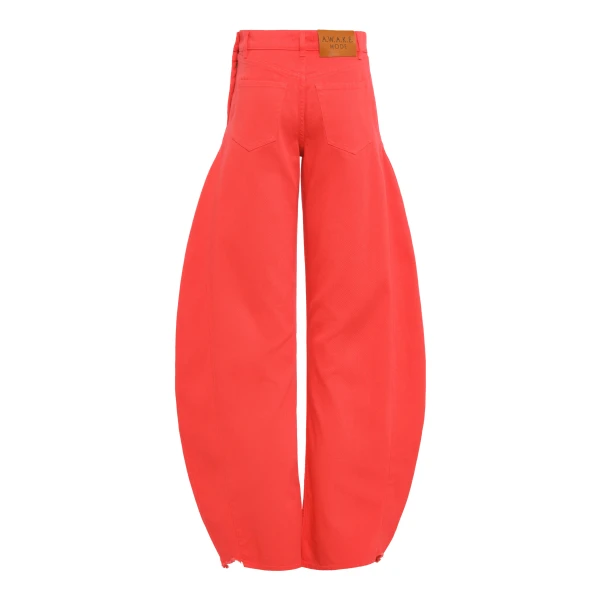 Awake Mode Mirror Jeans With Side Inserts Red Top, view 3
