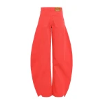 Awake Mode Mirror Jeans With Side Inserts Red Top