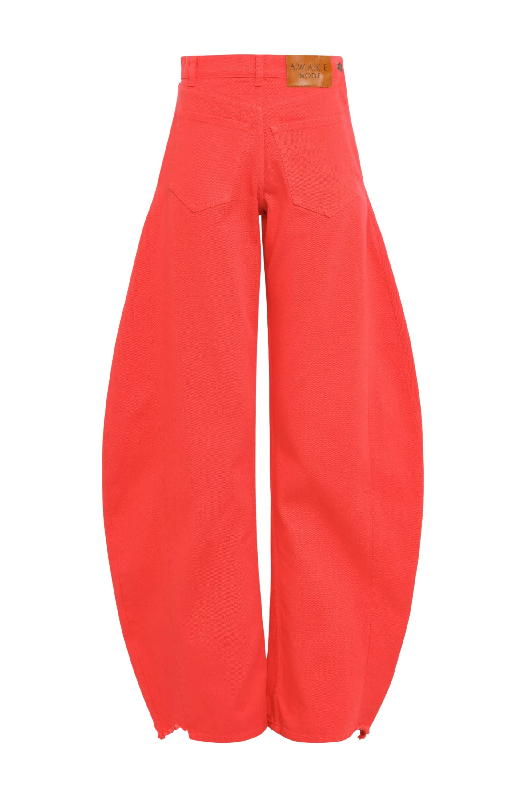 Awake Mode Mirror Jeans With Side Inserts Red Top