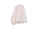 Awake Mode One-Sleeve Voluminous Top Pale Pink