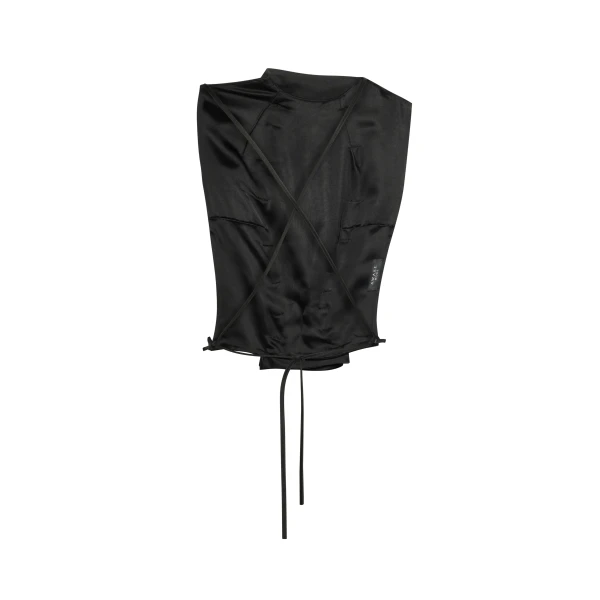 Awake Mode Open Back Bib-Front Top Black, view 6