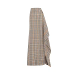 Awake Mode Side Panel Pencil Skirt Brown Check