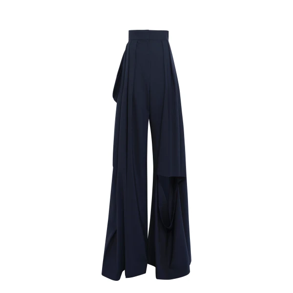 Awake Mode Slit Knee Trousers Navy