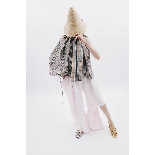 Awake Mode Slit Knee Trousers Pale Pink, view 2