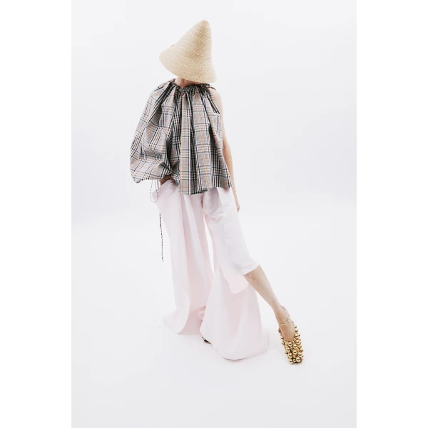 Awake Mode Slit Knee Trousers Pale Pink, view 3