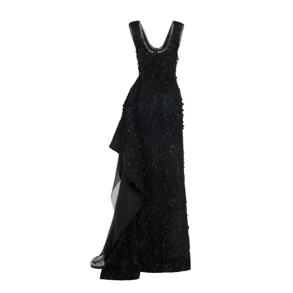 Awake Mode Tank Top Maxi Dress With Side Panel Detail Black, view 6