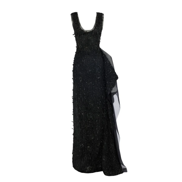 Awake Mode Tank Top Maxi Dress With Side Panel Detail Black