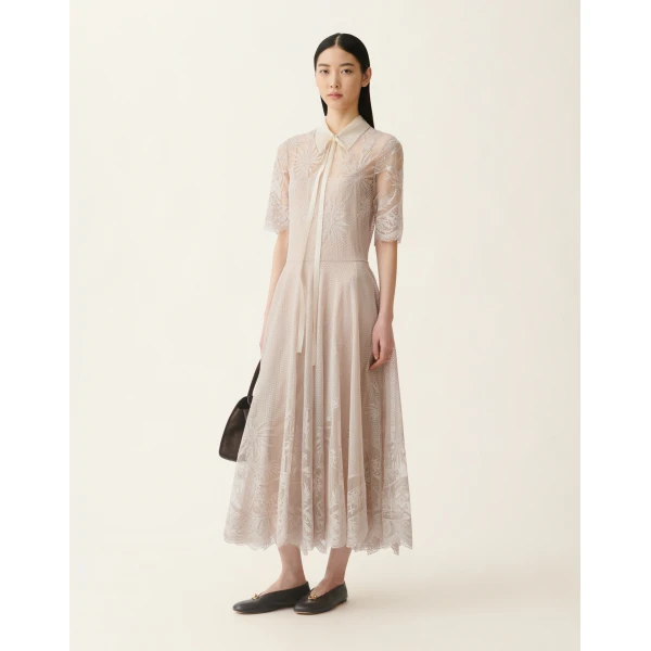 Fabiana Filippi Lace Dress in Cachà, view 2