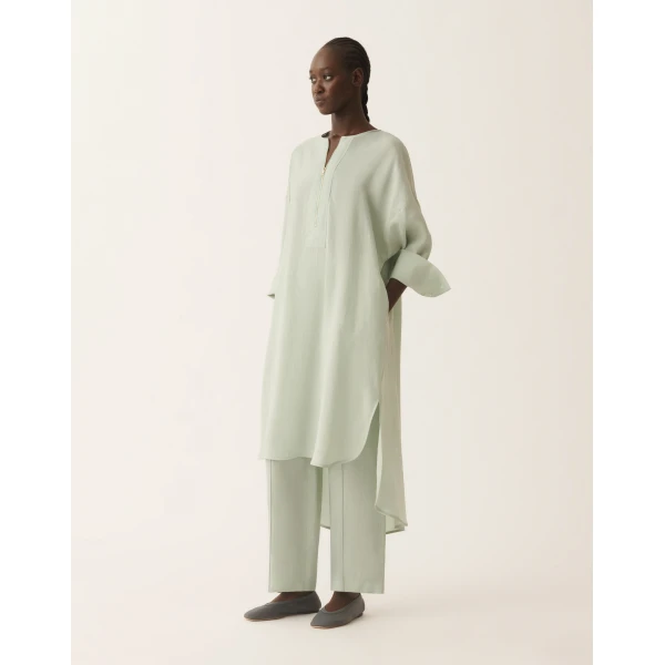 Fabiana Filippi Midi Dress in Fluid, Ghirri Green, view 2