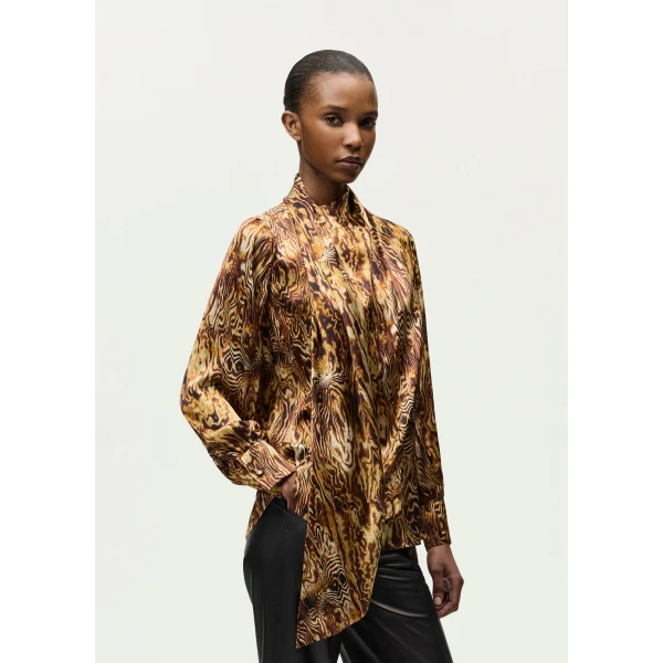 Adam Lippes Ainsley Top in Copper Multi, view 3