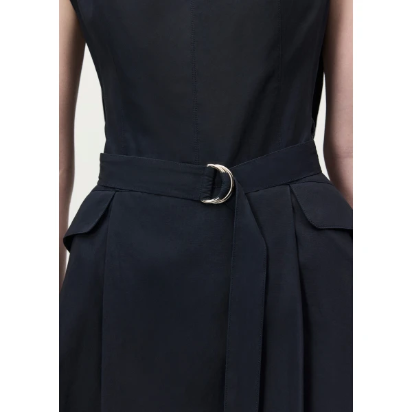 Adam Lippes Akane Dress in Navy, view 4