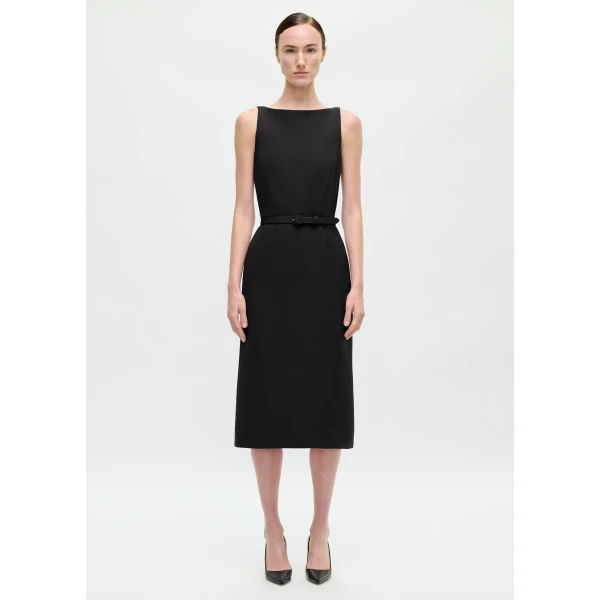 Adam Lippes Annette Dress in Black, view 2
