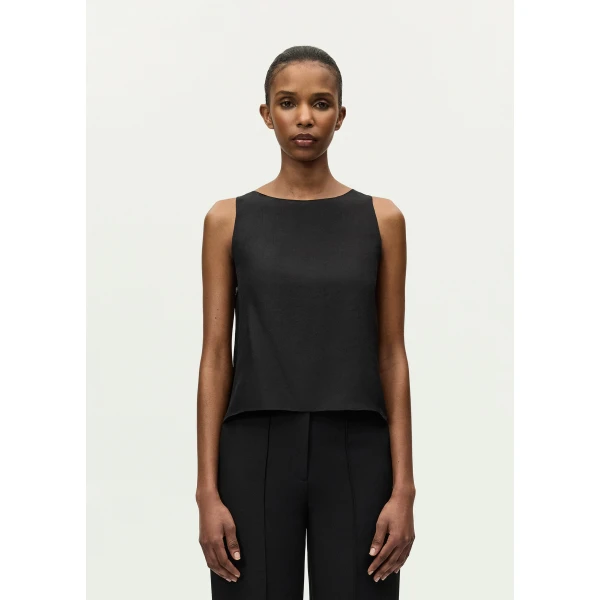Adam Lippes Annie Top in Black, view 2