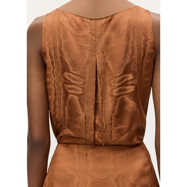 Adam Lippes Annie Top in Cognac, view 4