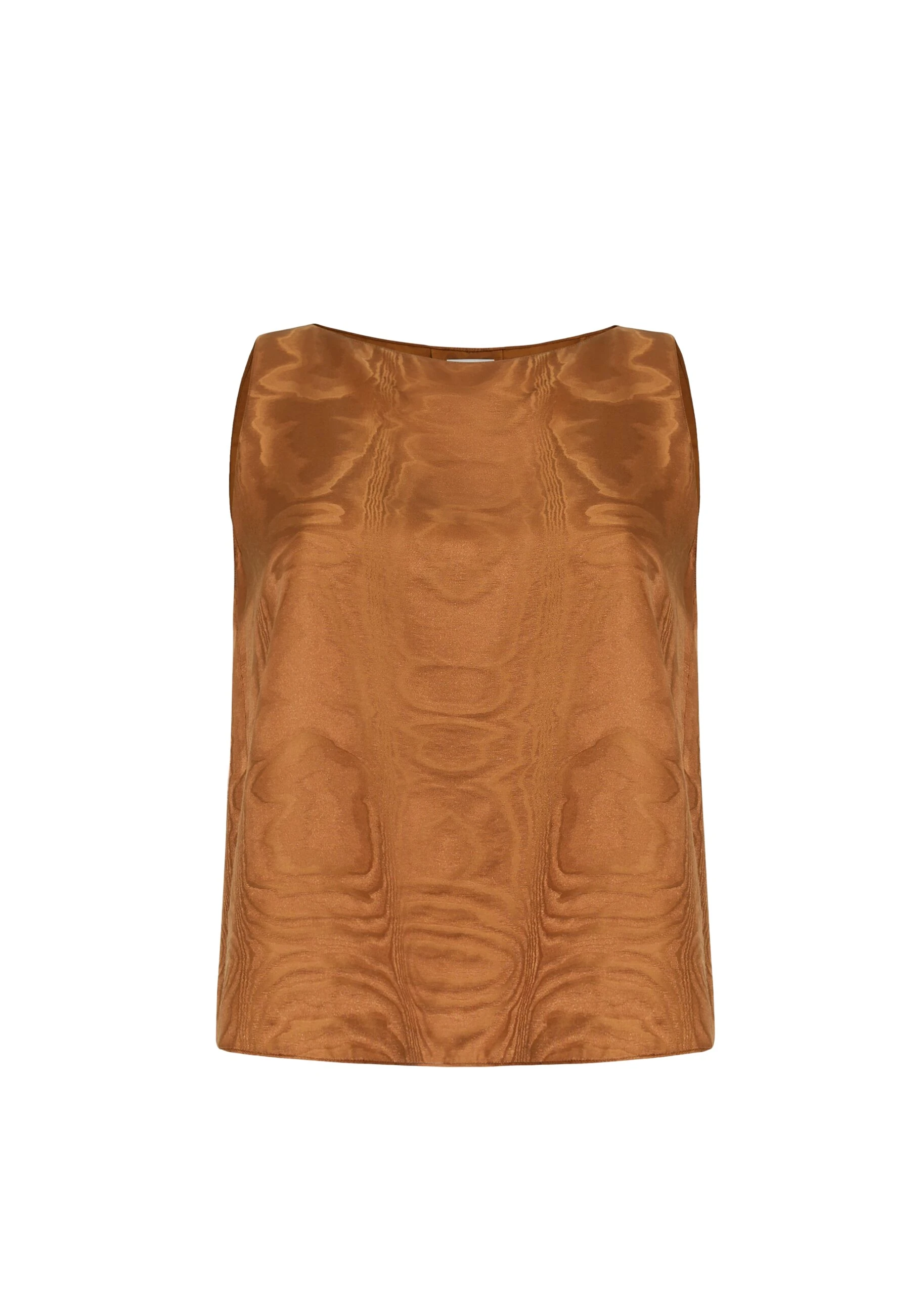 Adam Lippes Annie Top in Cognac