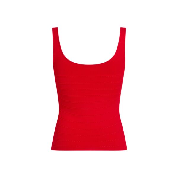 Adam Lippes Aria Knit in Cherry Red, view 4