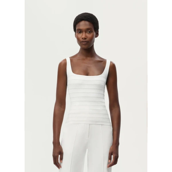 Adam Lippes Aria Knit in Ivory, view 2