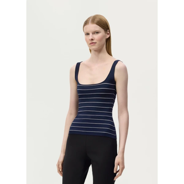 Adam Lippes Aria Knit in Navy, view 2
