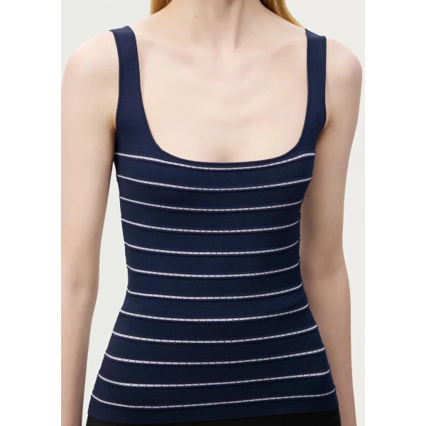 Adam Lippes Aria Knit in Navy, view 4
