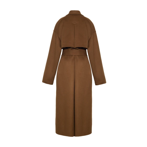 Adam Lippes Arlo Coat in Fig, view 5